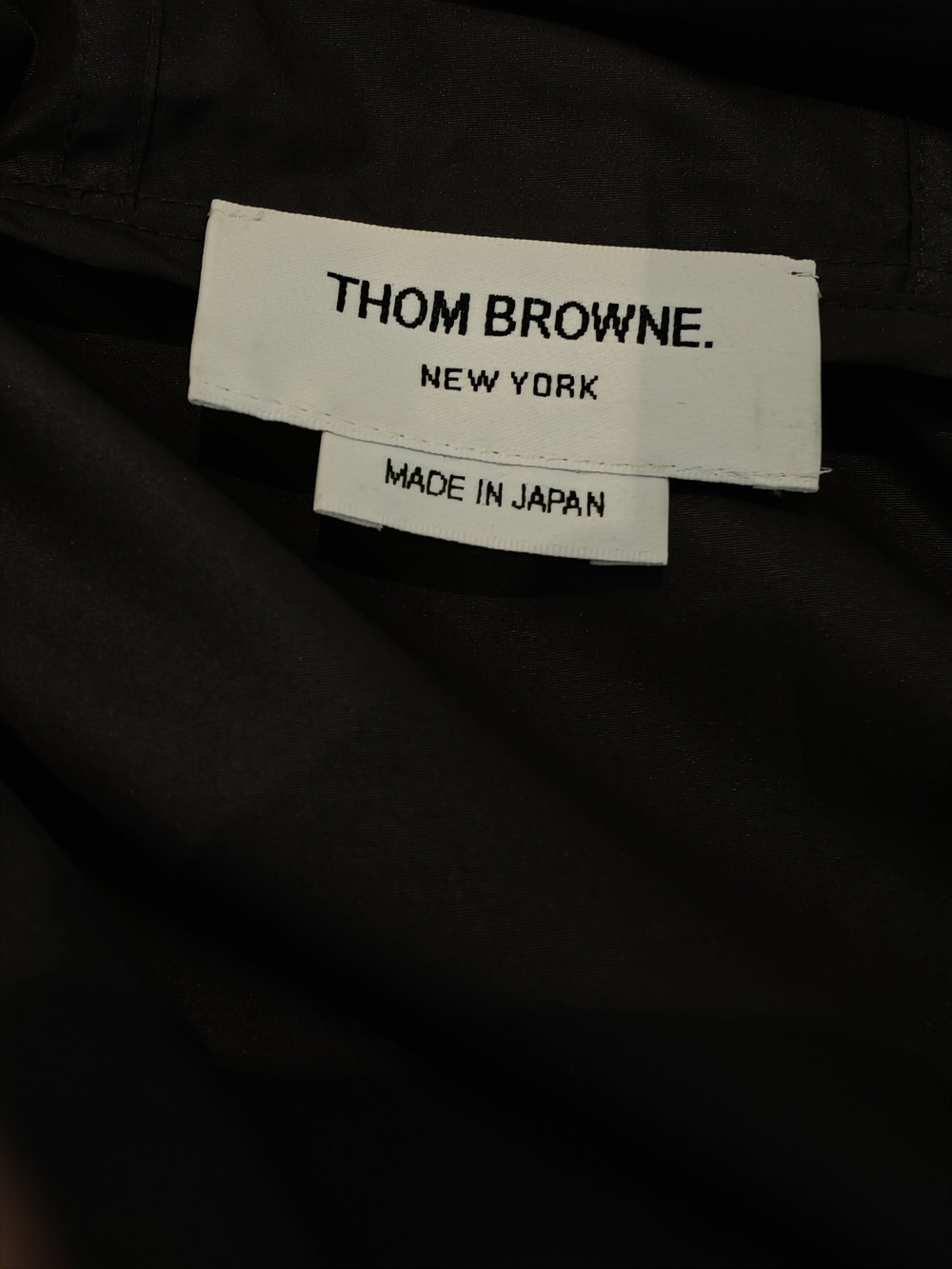 Thom Browne Black Hooded Windbreaker - Picture 6 of 9